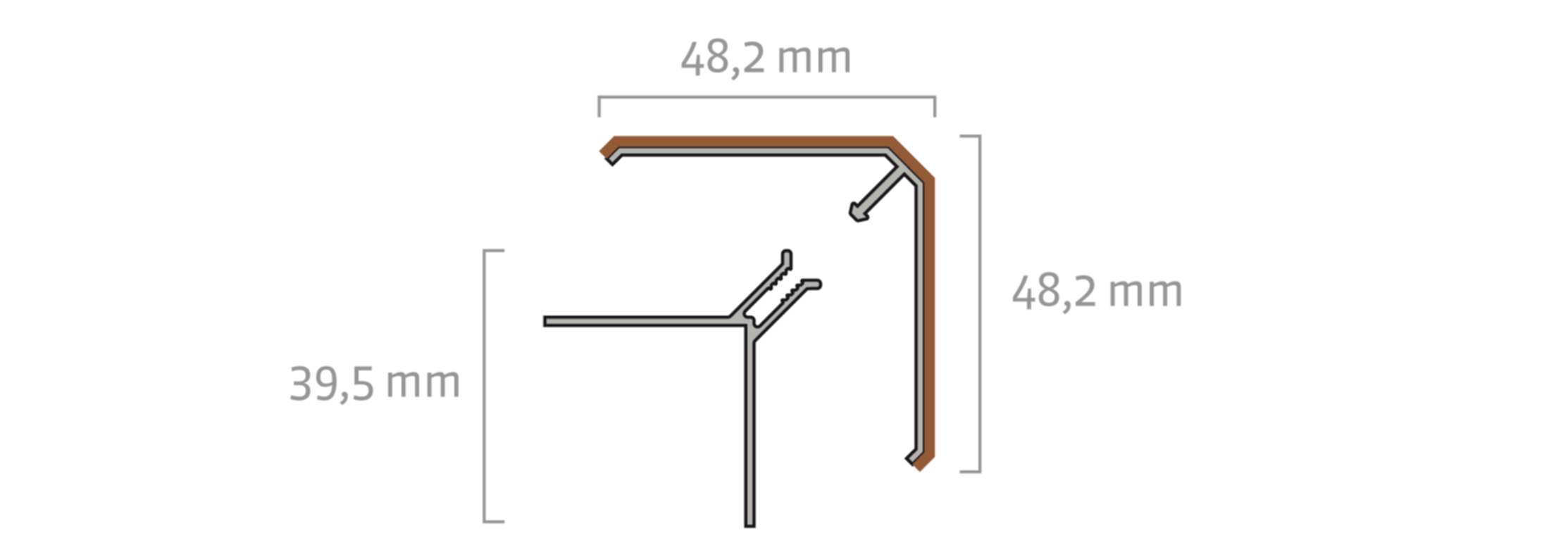 Finishing 9326
 Outside corner