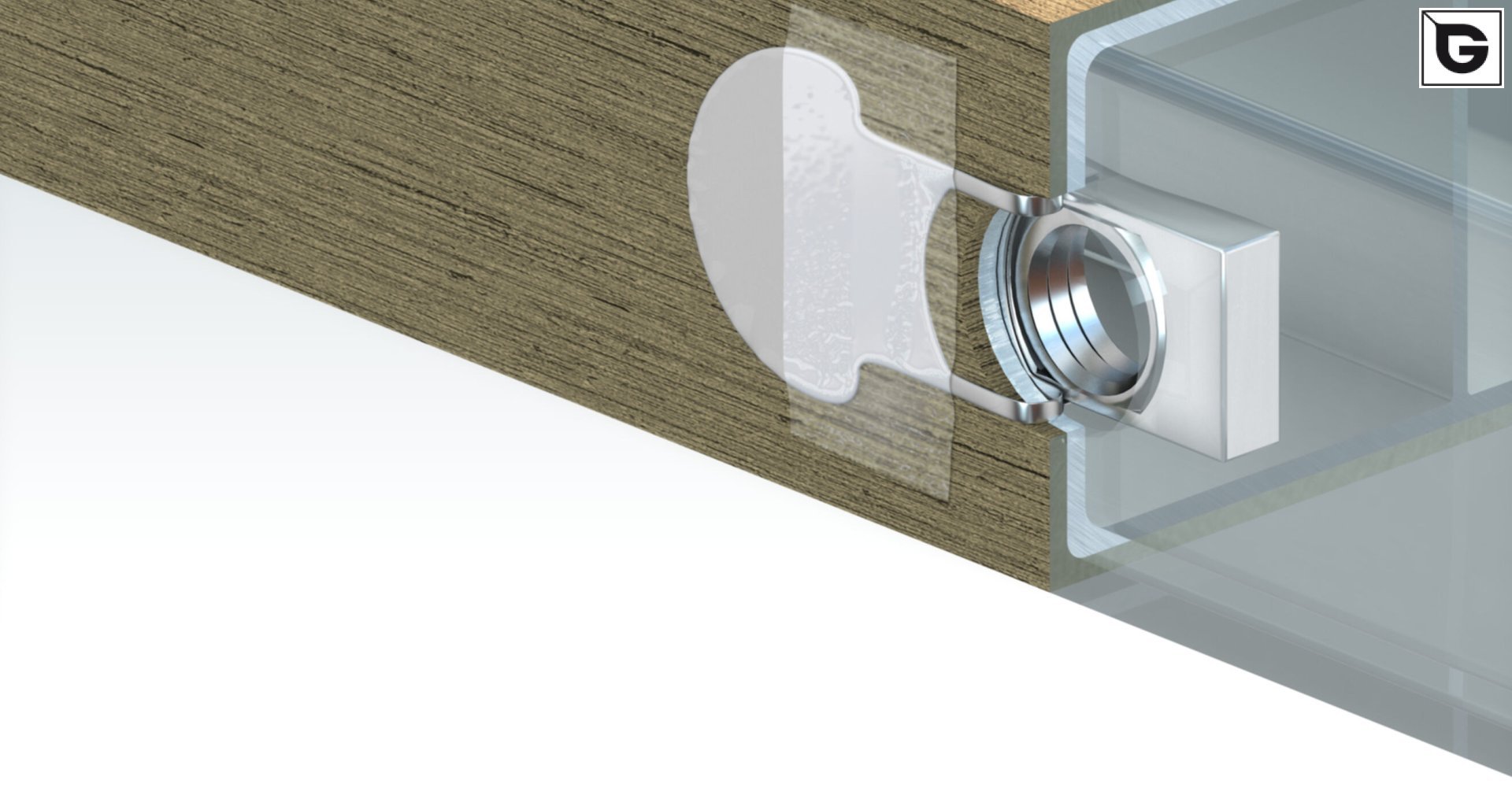 Befestigung mit 
 InPull Nut