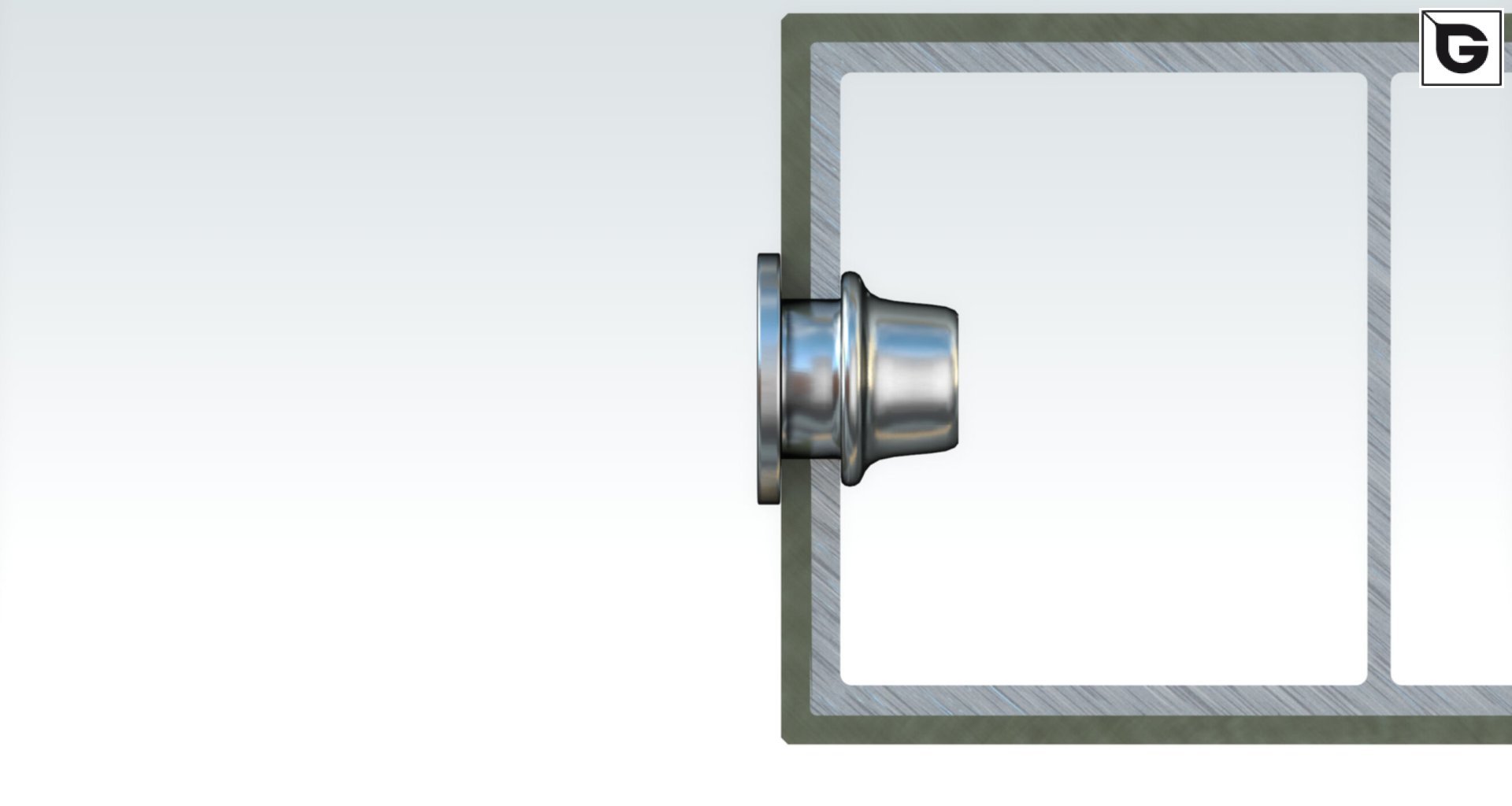 Befestigung mit 
 blind nut