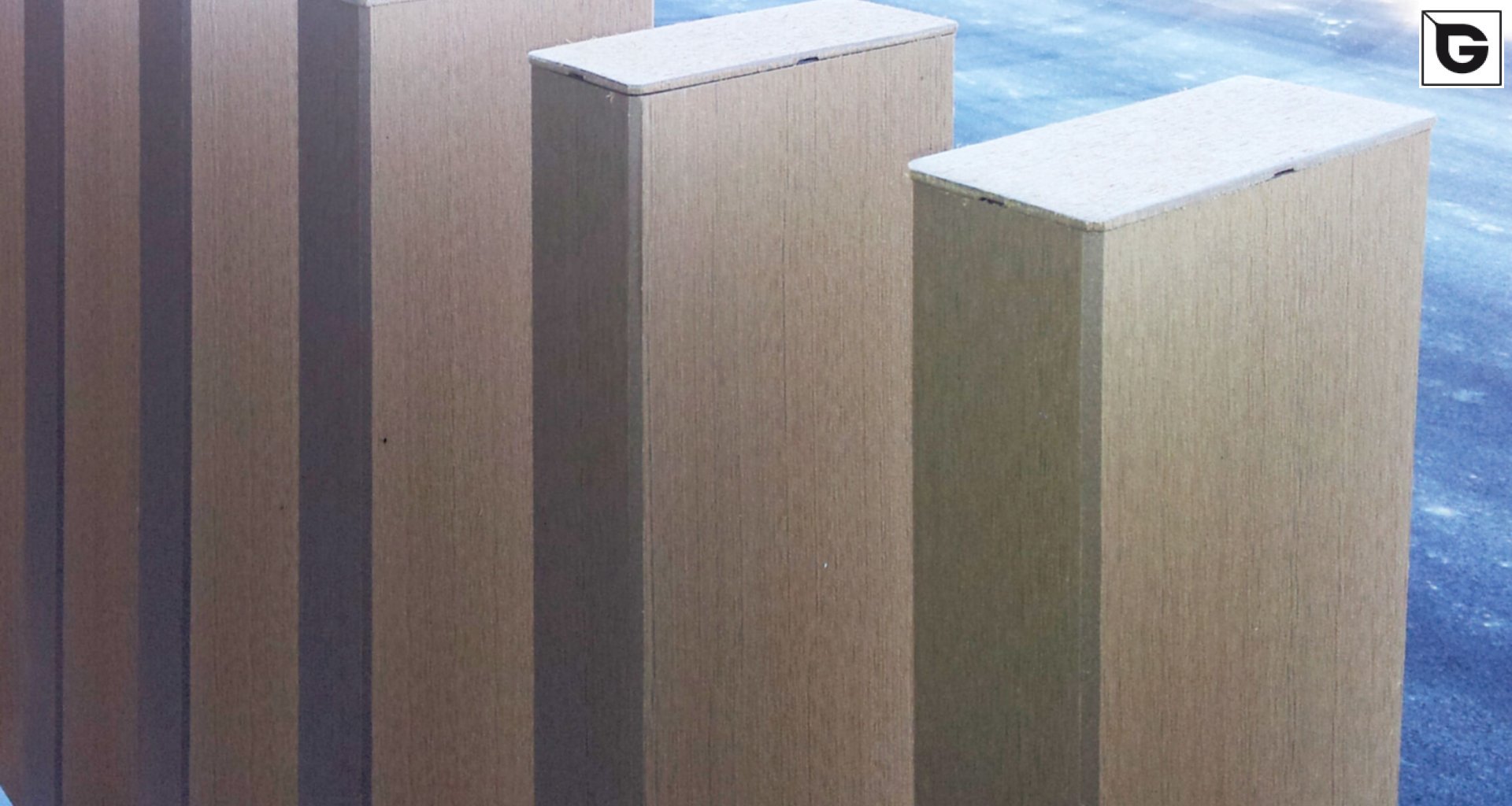 Industrielle Gebäude_Offene Fassadenverkleidung - verti._Industriegebäude