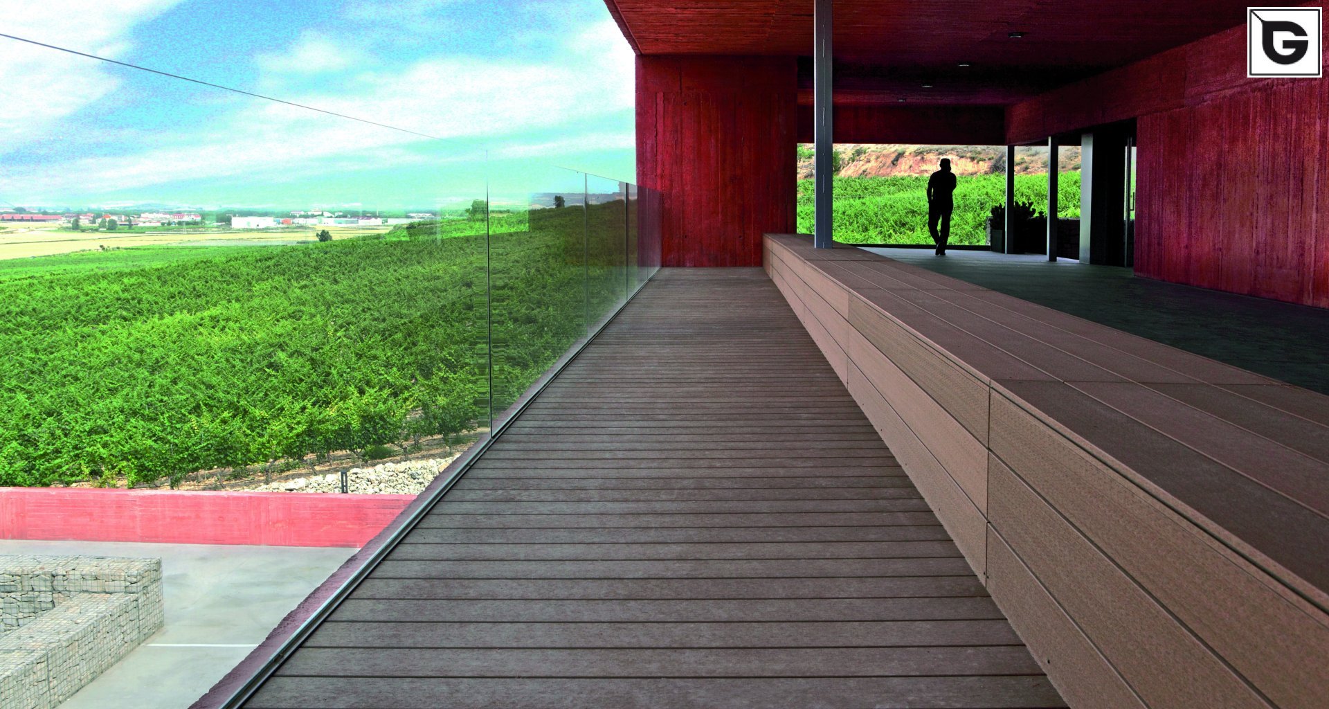 Institutionelle Einrichtungen_Dachanlage, Balk., Laufgang_Gebogene Profilen