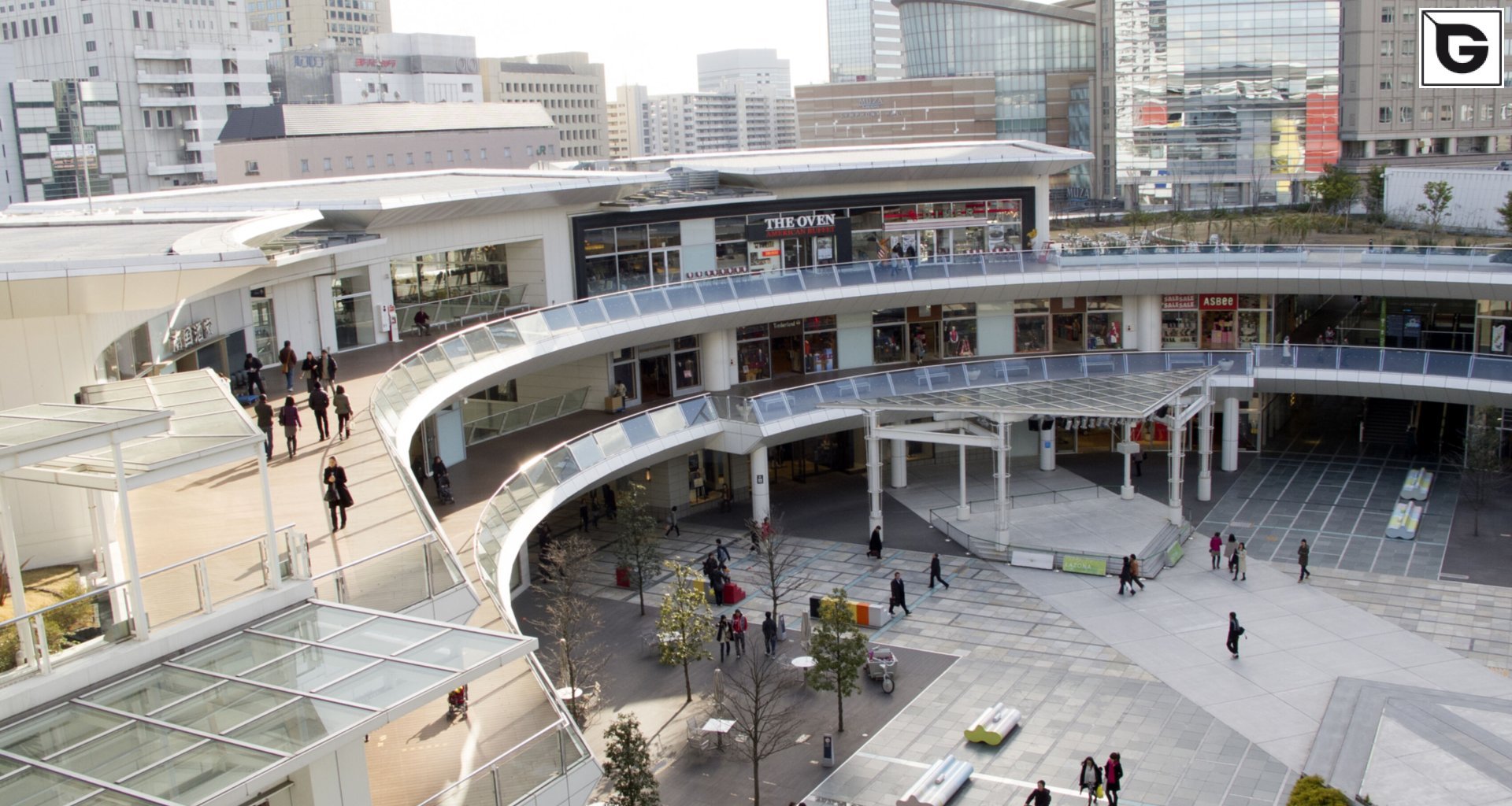Kaufmännische Gebäude_Terrasse Gewerbliche Nutzung_Einkaufszentrum