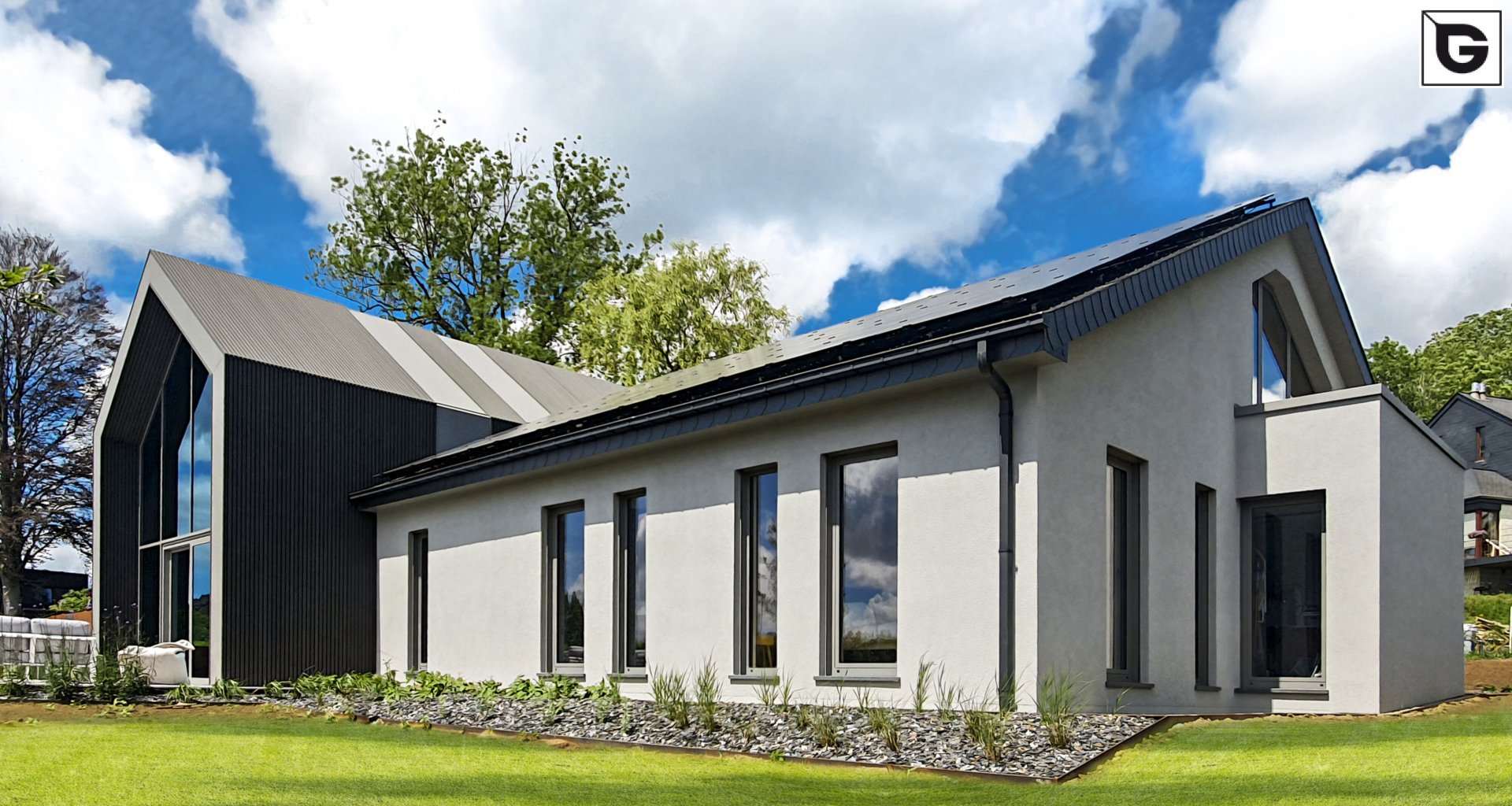 Privathaus_Offene Fassadenverkleidung - verti._Privatresidenz