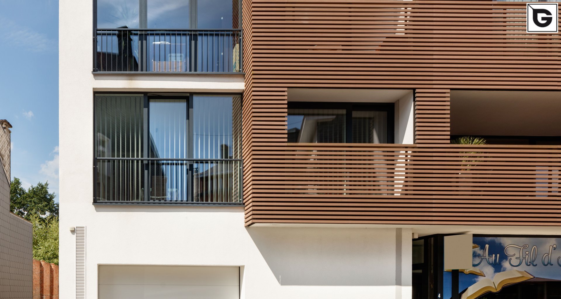 Wohngebäude_Offene Fassadenverkleidung - horiz._Wohnhaus