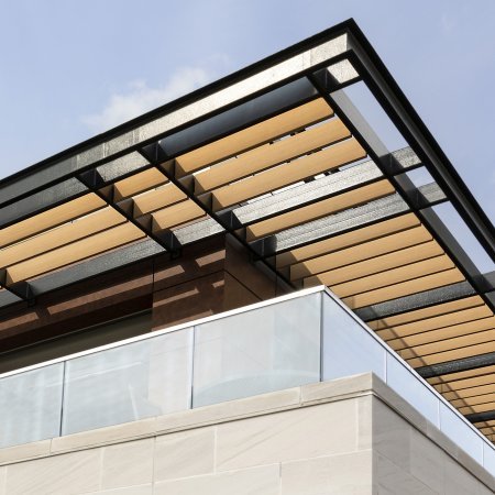 Institutional Buildings_horizontal brise soleil, louver _bent profiles