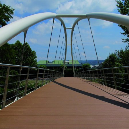 Transport-Einrichtungen_Brücken, Rampen, Gehweg_Brücke